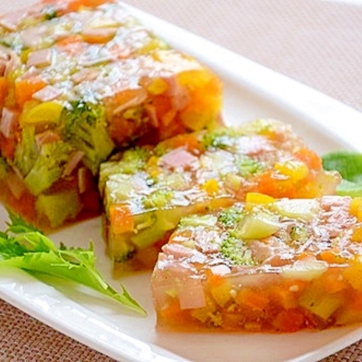 彩り野菜のテリーヌ レシピ 作り方 By 楽天出店店舗 香味館ひびき屋 楽天レシピ